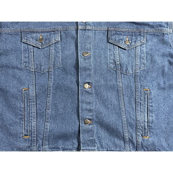 Fraternal Order of Eagles Jacket Mens 3XL Blue Denim Embroidered Made USA FOE - Picture 2 of 9